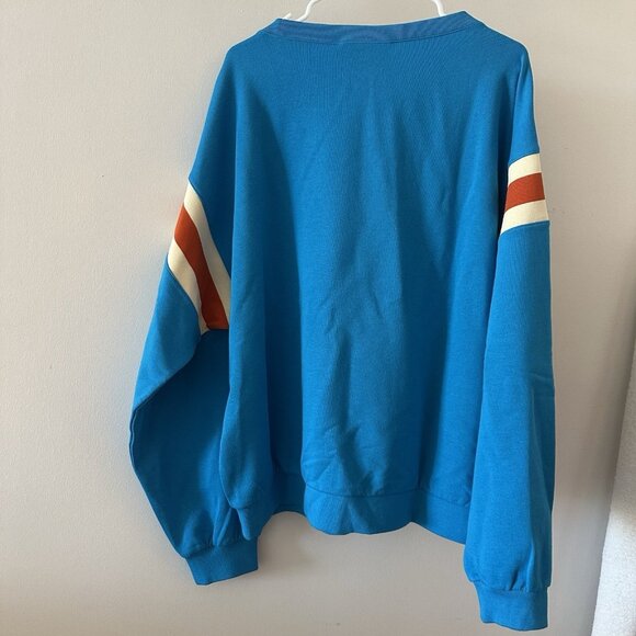 NWT GUCCI BLUE SWEATSHIRT COTTON SZ L 100% Authentic GG logo - Picture 9 of 11